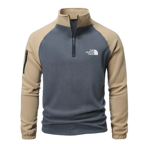 Nordic | Herren Fleecepullover mit Half-Zip und Stehkragen