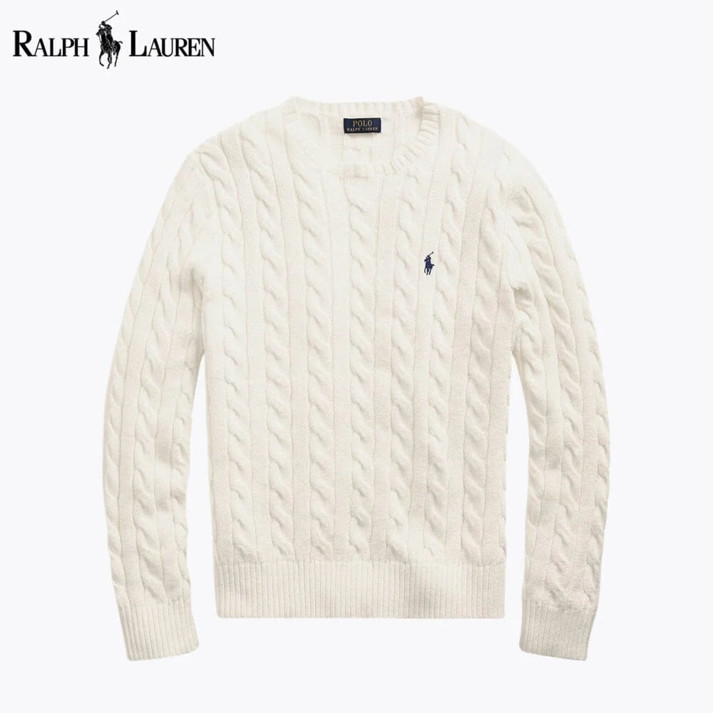 Classic | Herren Zopfmuster Strickpullover aus Baumwolle