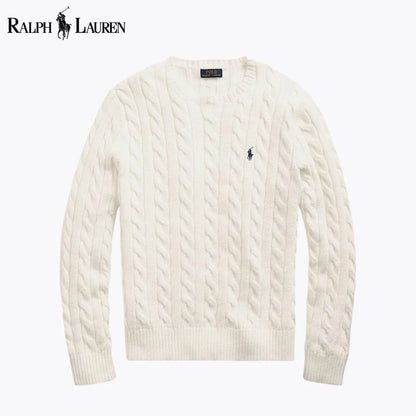 Classic | Herren Zopfmuster Strickpullover aus Baumwolle