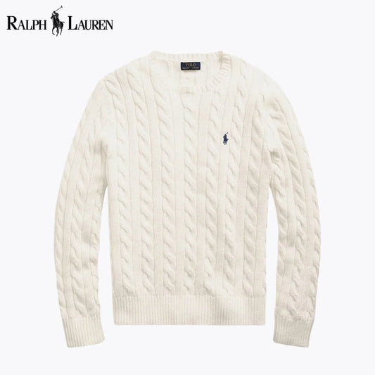Classic | Herren Zopfmuster Strickpullover aus Baumwolle