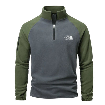 Nordic | Herren Fleecepullover mit Half-Zip und Stehkragen