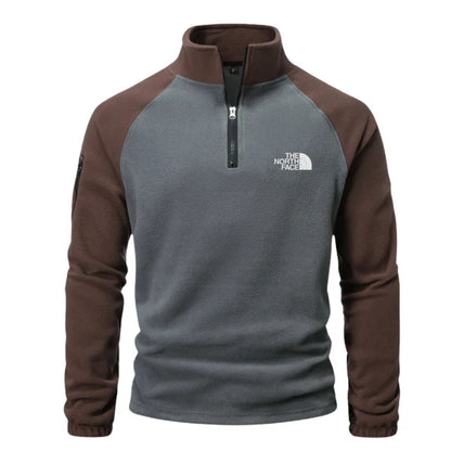 Nordic | Herren Fleecepullover mit Half-Zip und Stehkragen