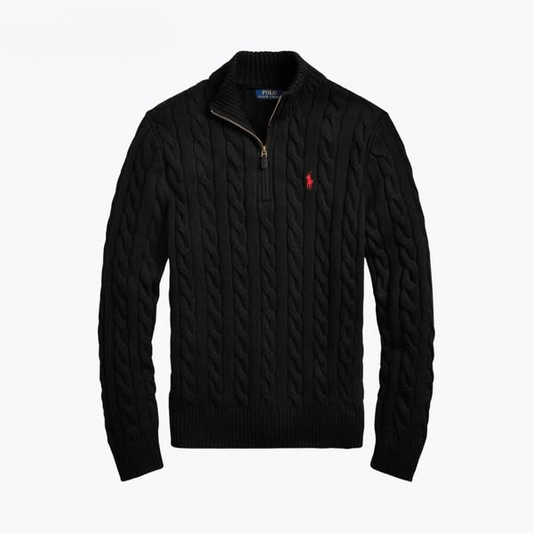 Quarter-Zip Strickpullover