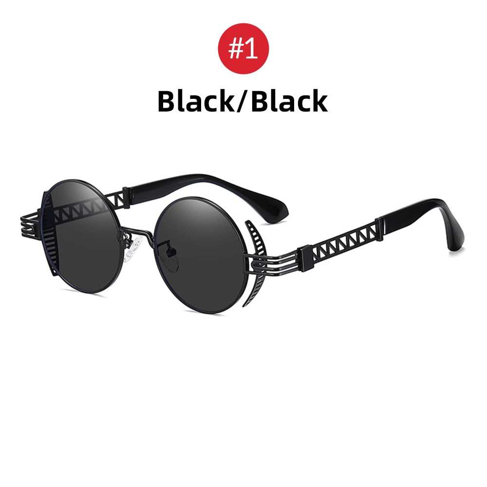 Runde Steampunk Sonnenbrille