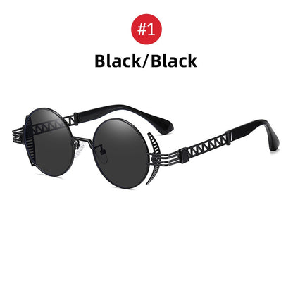 Runde Steampunk Sonnenbrille