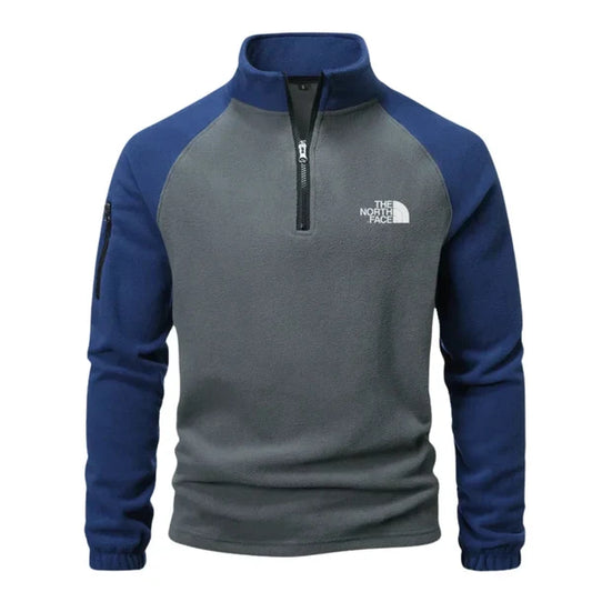 Nordic | Herren Fleecepullover mit Half-Zip und Stehkragen